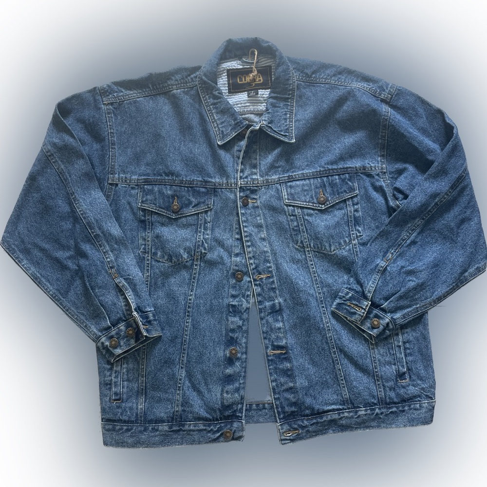 Cobra Size XL Oversized Plus Size Denim Jean Button Up Jacket NWOT